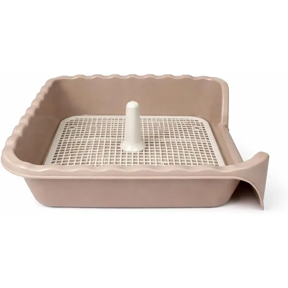 Small Medium Pet Indoor Dog Potty Tray w/ Grate Puppy Training Toilet Litter Box